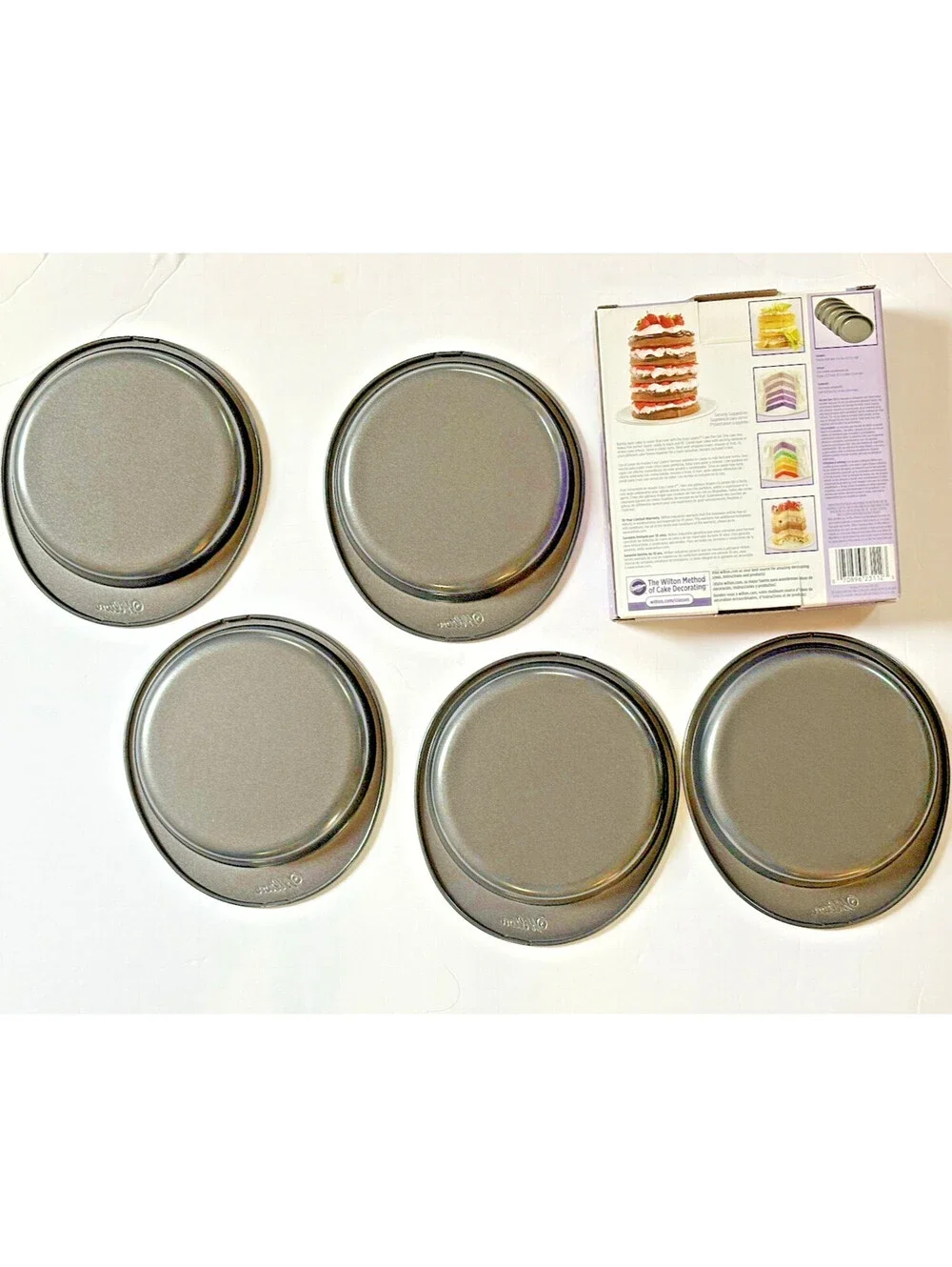 Wilton Easy Layers Cake Pan Set of 5 - Never Used - 2105-0112 6